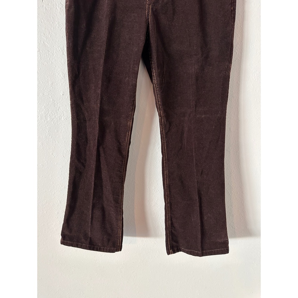 Eddie Bauer Classic Cut Corduroy Pants Womens 10 Brown Y2K Straight Leg Trousers - Picture 6 of 15